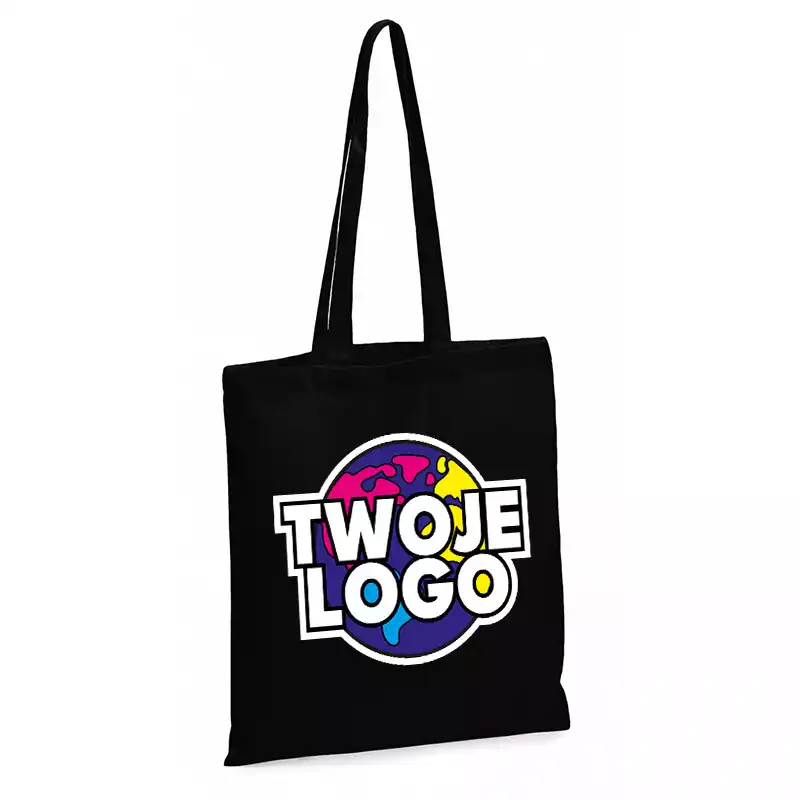 czarna koszulka z własnym nadrukiem logo na piersi (kopia)