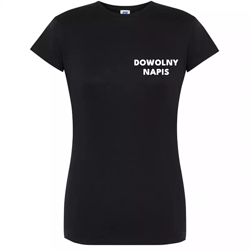 koszulka damska z logo na piersi koszulka firmowa dowolny nadruk (kopia)