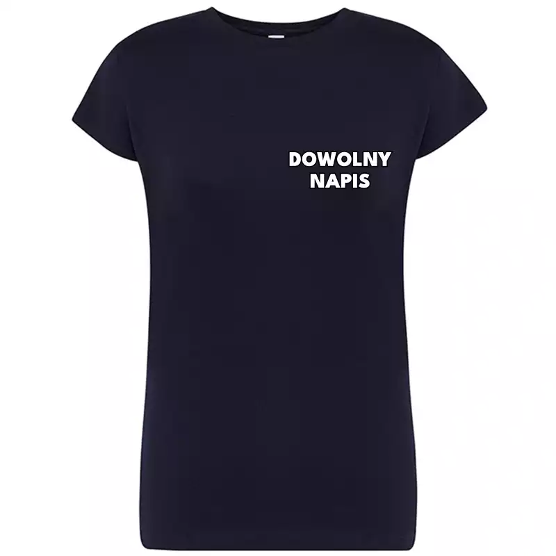 koszulka damska z logo na piersi koszulka firmowa dowolny nadruk (kopia)