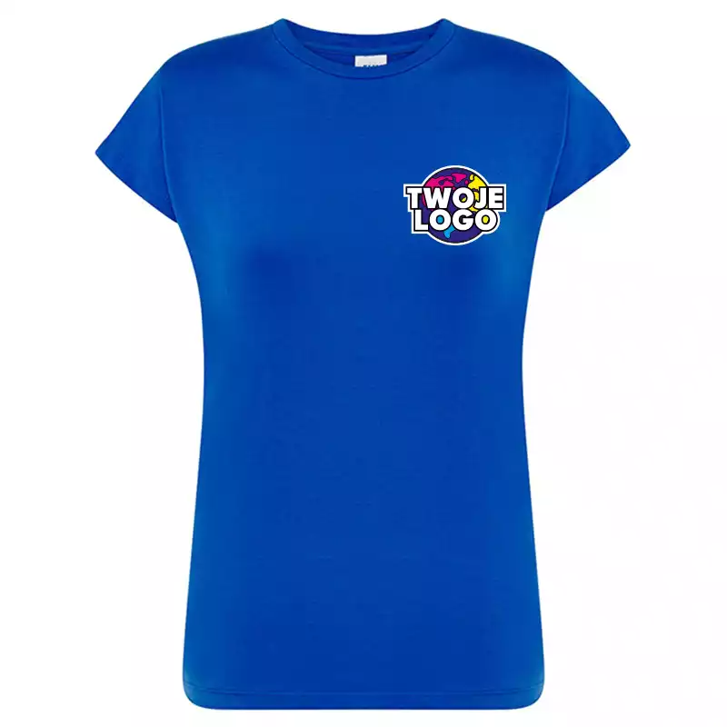 koszulka damska z logo na piersi koszulka firmowa dowolny nadruk (kopia)