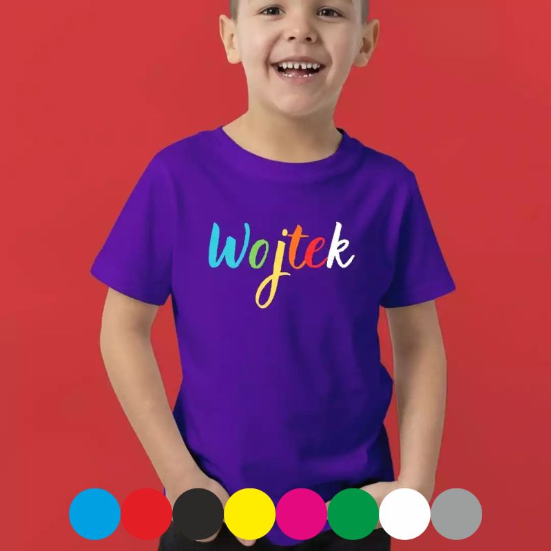 koszulka z własnym nadrukiem logo na piersi koszulka reklamowa dla firm