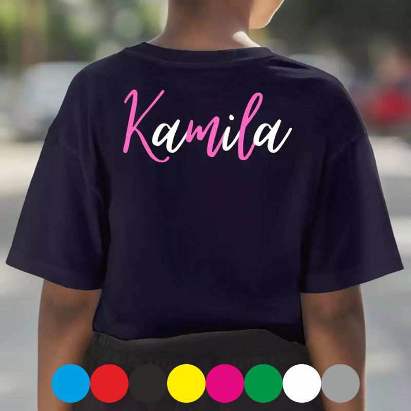 koszulka z własnym nadrukiem logo na piersi koszulka reklamowa dla firm