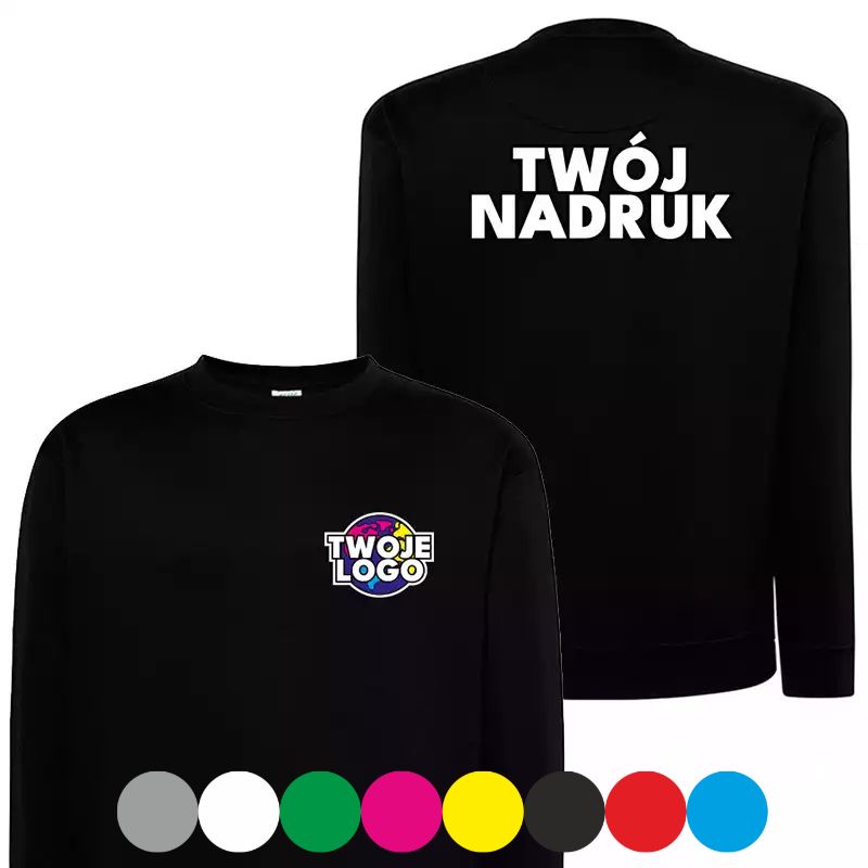 koszulka z własnym nadrukiem logo na piersi koszulka reklamowa dla firm