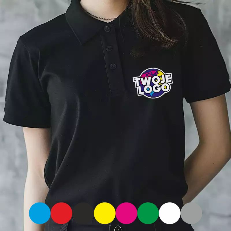 koszulka z własnym nadrukiem logo na piersi koszulka reklamowa dla firm