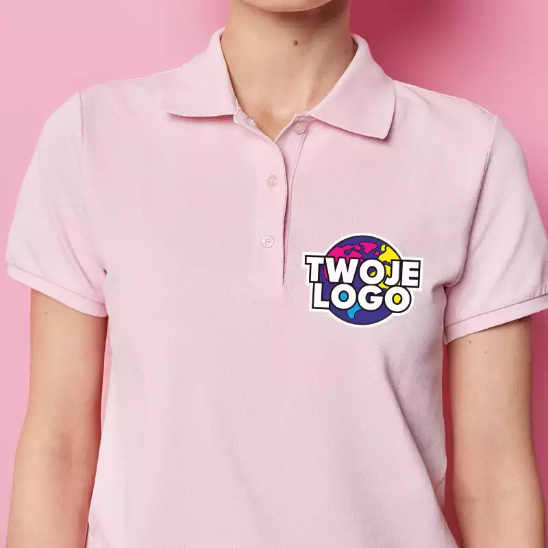 polówka damska koszulka z nadrukiem logo nazwą firmy polówka damska koszulka z nadrukiem logo nazwą firmy