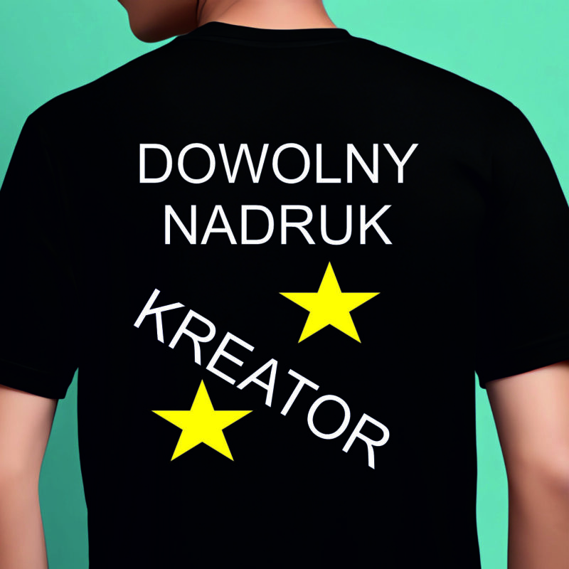 koszulka z własnym nadrukiem na plecach kreator przód 26x30cm (kopia)