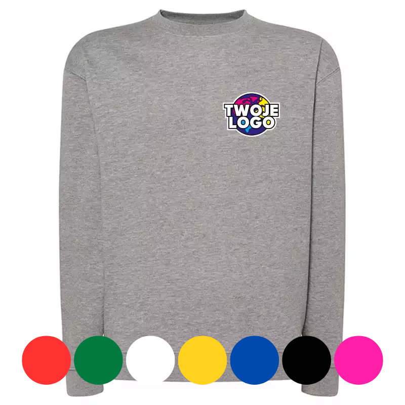 JHK 290g/m² Bluza + Nadruk na piersi różne kolory